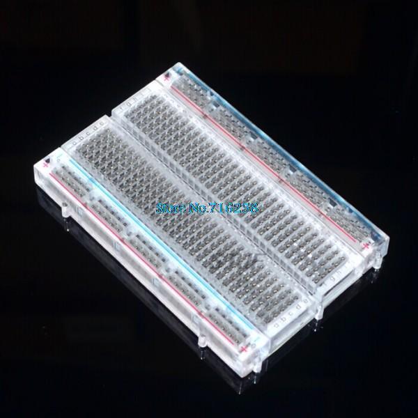 Breadboard 400 Point - ¡Cristal! 400 Tie-Point Placa de pan