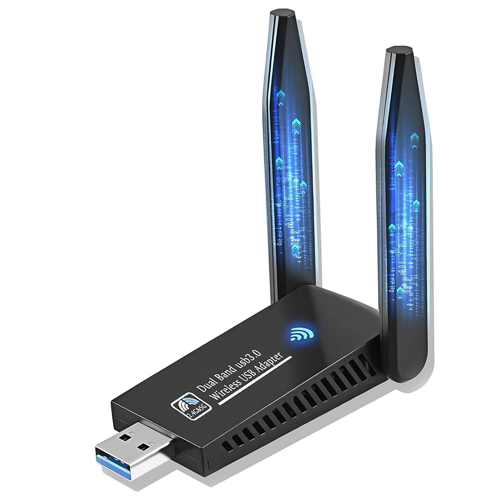 Antenna 2.4Ghz - Adaptador WiFi USB de 1300Mbps, tarjeta