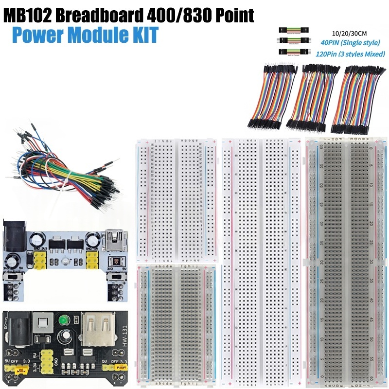 Breadboard 400 Point - MB-102 MB102 Placa de pruebas 400