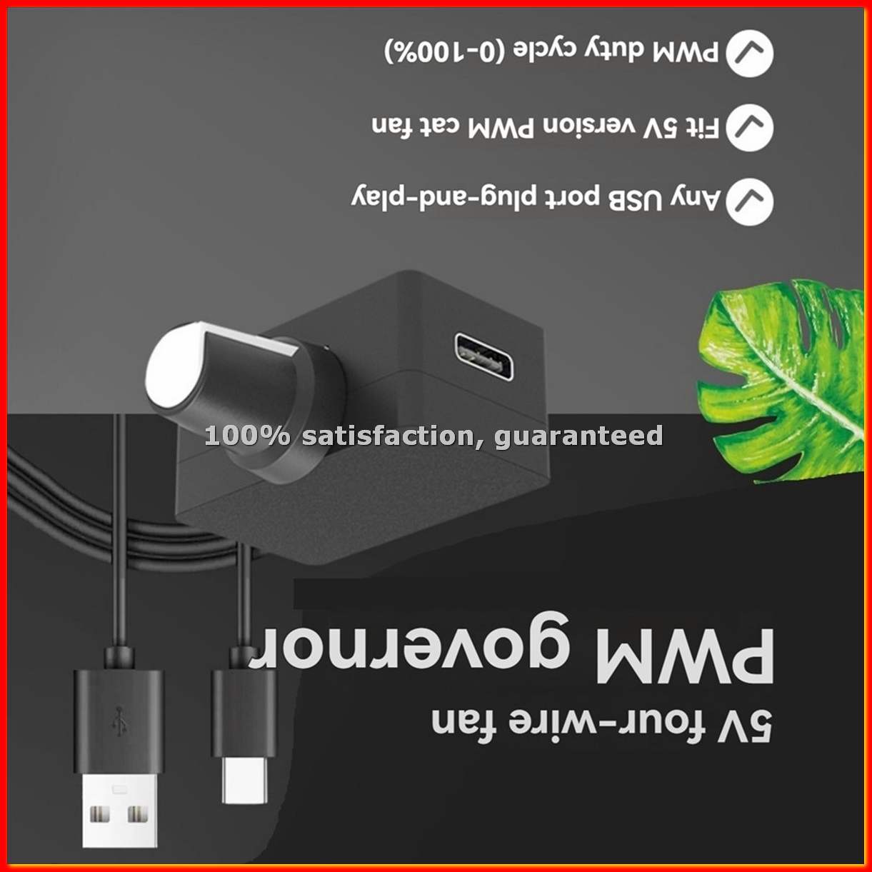 Usb C Cable - Controlador de Velocidad PWM 5V 4