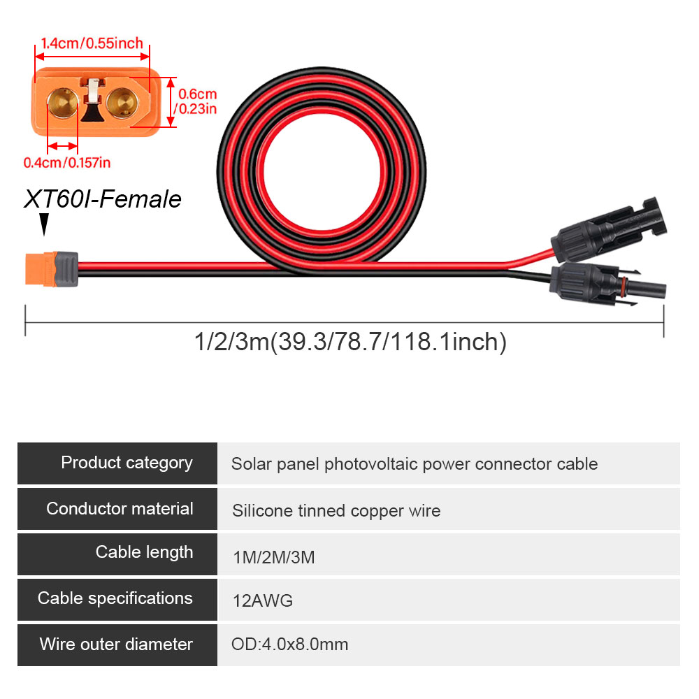 Conector Solar de 1/2/3M a ada - Ipex Connector reseña y precio