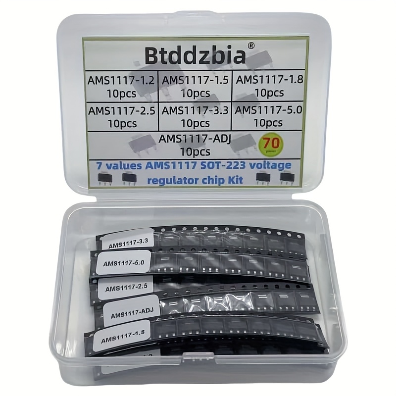 Kit de 70 Uds Kit regulador de - Ams1117 Module reseña y precio