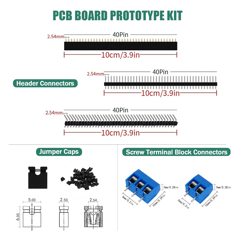 Kit de prototipo de placa de c - Perfboard reseña y precio