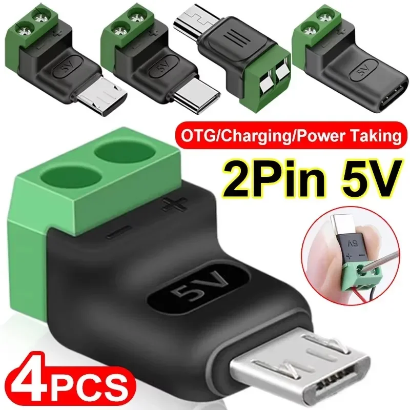 1-4 Piezas Adaptador USB C a T - Screw Terminal Block reseña y precio