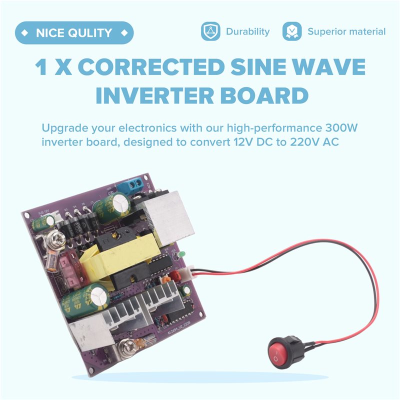 Placa Inversora de Onda Sinuso - Boost Converter reseña y precio